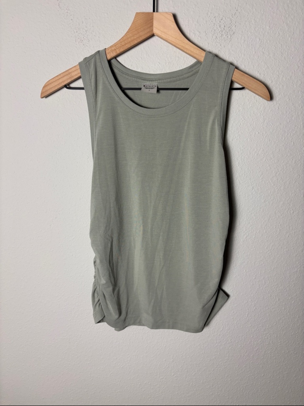 Athleta Sage Green Side Cinch Tank Top